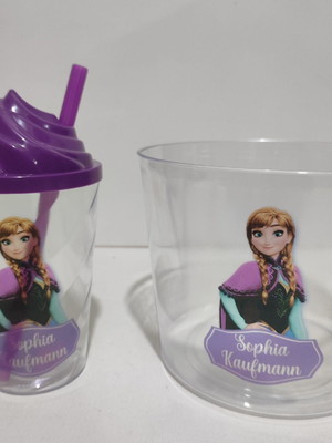 Kit pipoca com twister 300ml anna frozen
