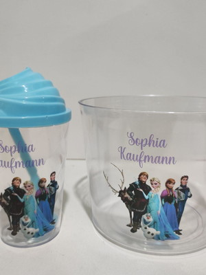 Kit pipoca com twister 300ml frozen turma
