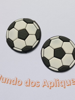 Aplique bola emborrachada 4cm pacote com 6 unidades