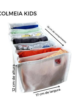 Colmeia organizadora kids bebê tnt
