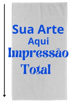 Toalha brinde corporativo sua logo sublimação total