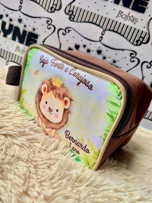 Bolsa personalizada necessaire pp -leão
