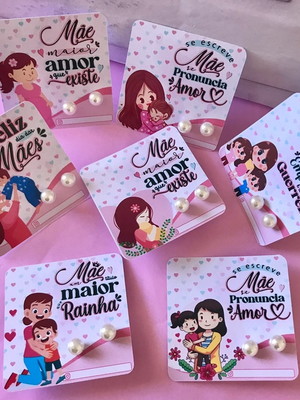 Brinco mimo lembrancinha personalizada dia das mães