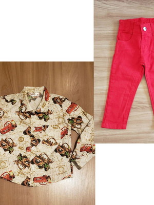 Conjunto infantil relâmpago mcqueen carros menino