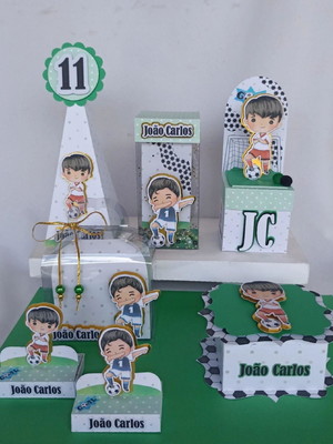 Kit festa 30 lembrancinhas tema futebol