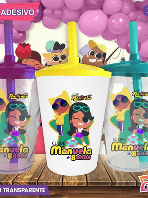 Copo twister personalizado club da anittinha - 300 ml