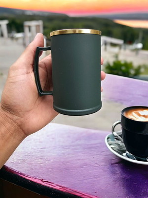Canecas de chopp 350ml verde fosco - s/ personalização
