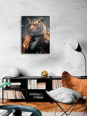 Quadro de metal g - soberano tigre executivo