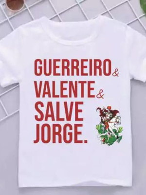 Blusa infantil ou adulto -são jorge guerreiro