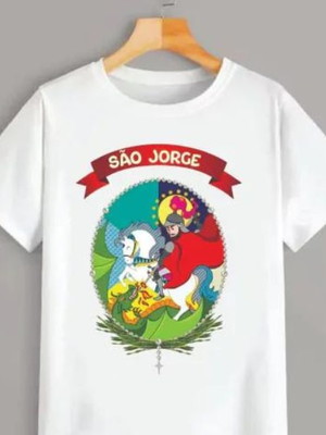 Blusa infantil ou adulto - são jorge guerreiro
