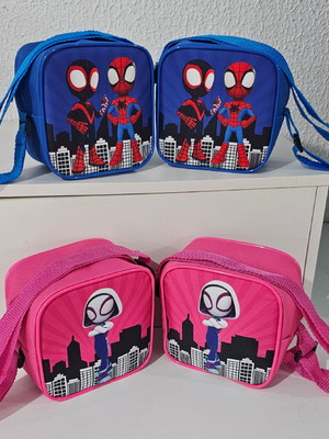 80 bolsinhas 15x15 lembrancinha homem e mulher aranha