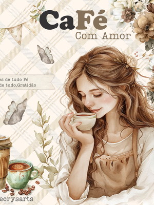 Kit café com amor + brindes alfabeto