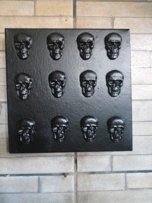 Quadro decorativo caveira
