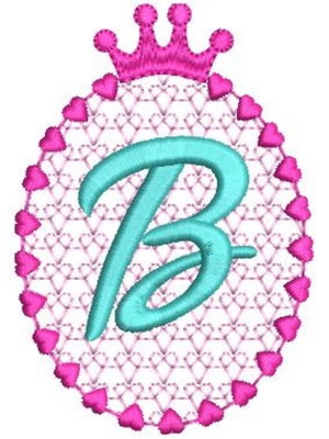 Matriz de bordado alfabeto boneca