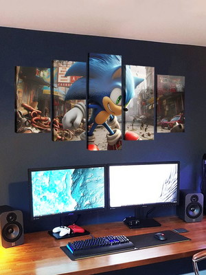 Quadro sônic 5 peças em metal ultra qualidade
