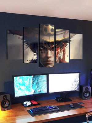 Quadro pirata 5 peças em metal ultra qualidade