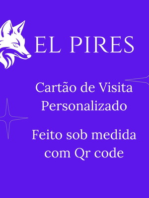 Cartão de visita personalizado com qr-code