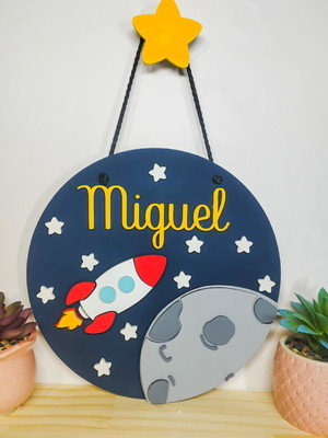 Porta maternidade astronauta