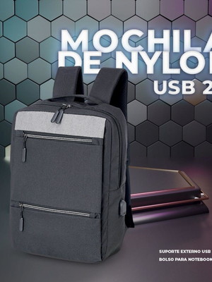 Mochila para notebook com entrada usb personalizada 1326