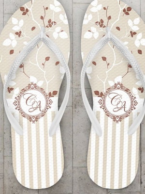 Chinelo casamento personalizado