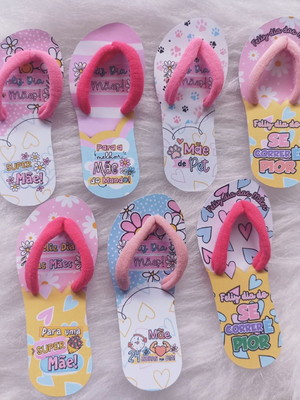 Card elastico para cabelo dia das mães