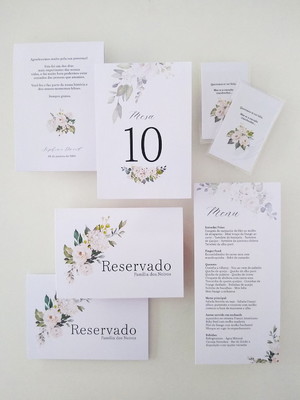 Kit de papelaria casamento - essencial