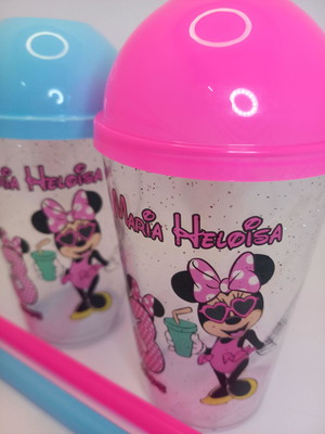 Minnie praia e piscina - copo bolha 300ml