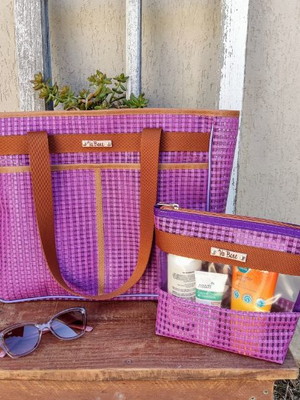 Bolsa de praia tela treliça
