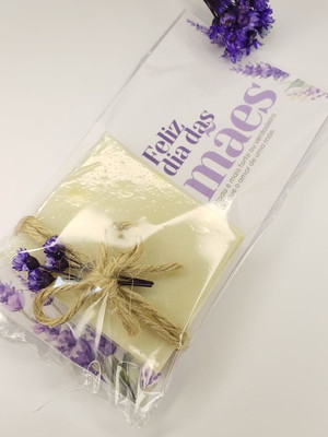 Mini sabonete natural 30g lavanda dia das mães