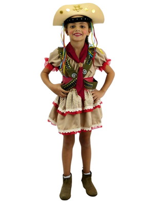 Fantasia maria bonita infantil