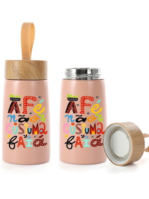Garrafa inox parede dupla personalizada 250ml