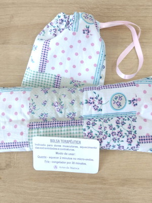 Bolsa terapêutica de sementes e ervas para os olhos