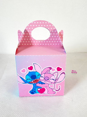 Caixa maletinha stitch e angel