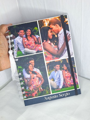Caderno com foto