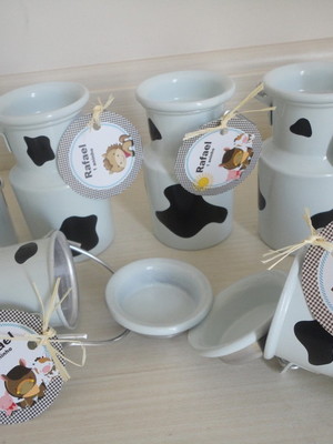 50 mini leiteiras - mancha de vaca (250ml)