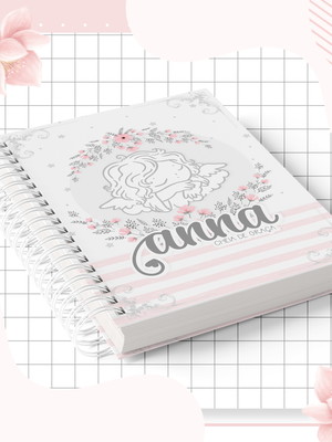 Caderneta de vacinação personalizada anjinha