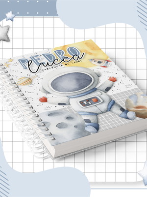 Caderneta de vacinação personalizada astronauta