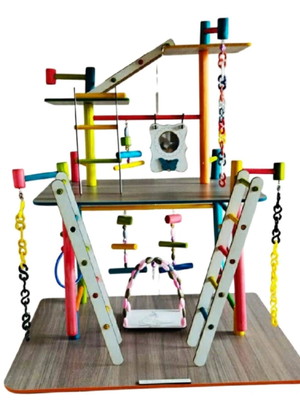 Playground fantasia com escadas