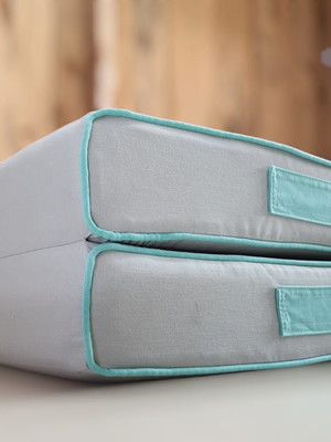 Colchão solteiro dobrável para nicho de cama infantil verde