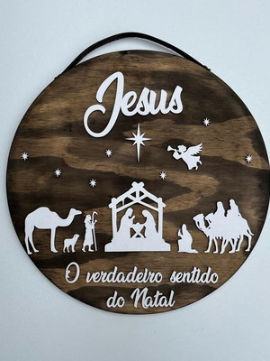 Guirlanda de natal religiosa