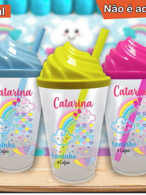 Copo chantilly personalizado chuva de amor - 300 ml