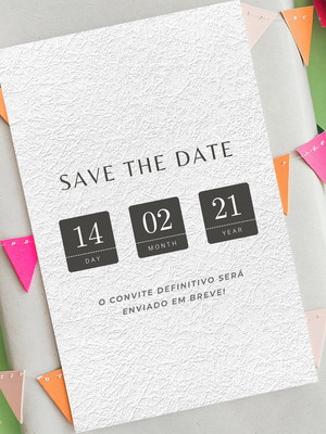Convite salve a data - save the date
