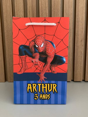 Sacolinha personalizada homem aranha