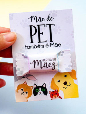 Brinde dia das mães - card + bala