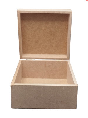 Caixa mdf dobradiça 6mm para artesanato lembrancinha 20x15x8