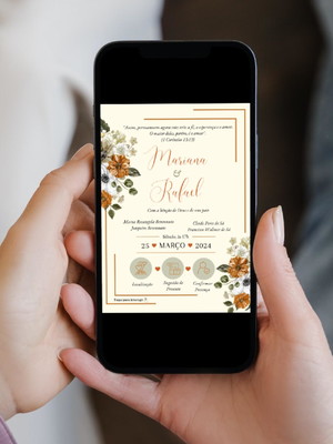 Convite interativo casamento