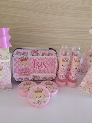 Combo ursinha princesa 80 lembranças
