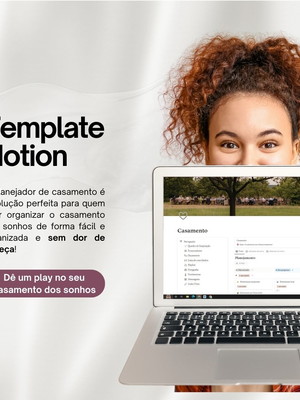 Template no notion para organizar o casamento dos sonhos
