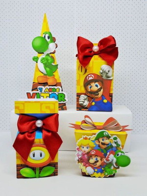 Kit pegue e monte super mario 50 unidades