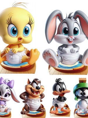 Kit display looney tunes - mdf